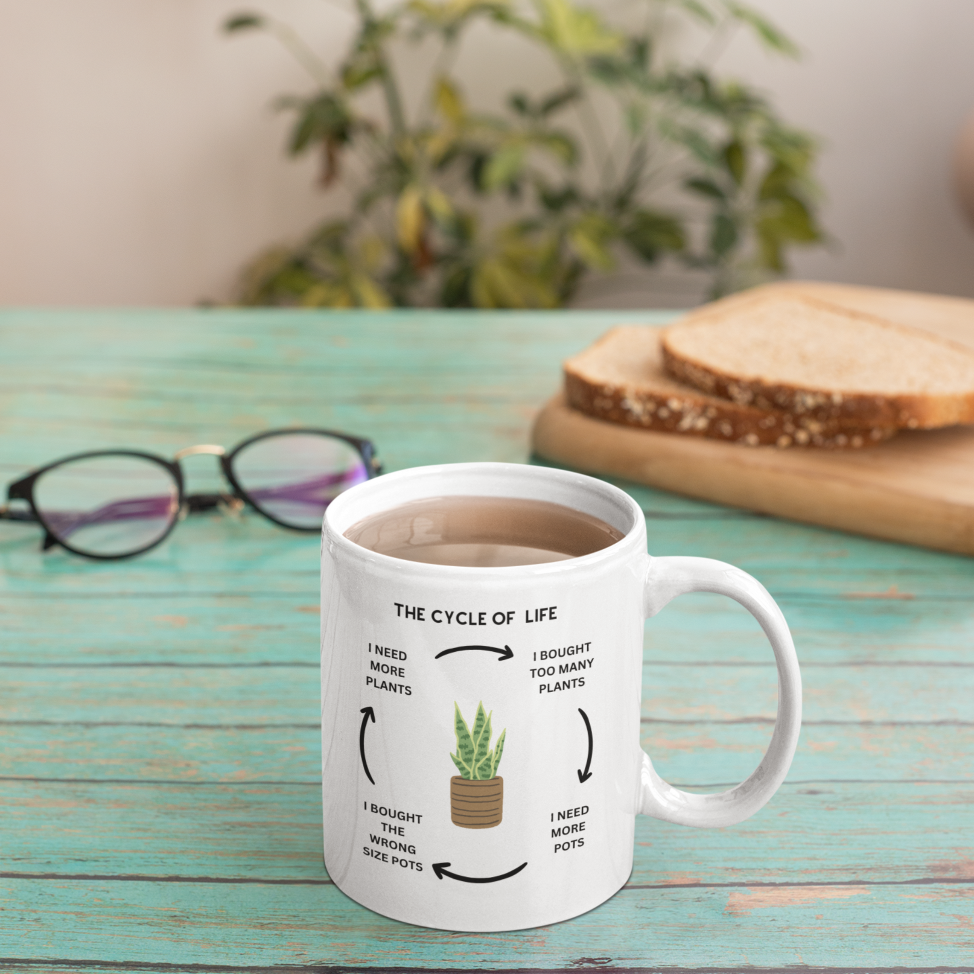 Coffee Mug Funny Ceramic, Mug for Gardeners, Novelty Coffee Mug